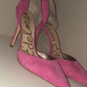 Hot pink San Edelman Pointed toe pumps